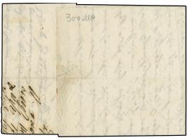 1858, Entire letter from Smirna to Constantinople with oval "AGENZIA DEL LLOYD AUSTRIACO / SMIRNE" in smaller antique capital
